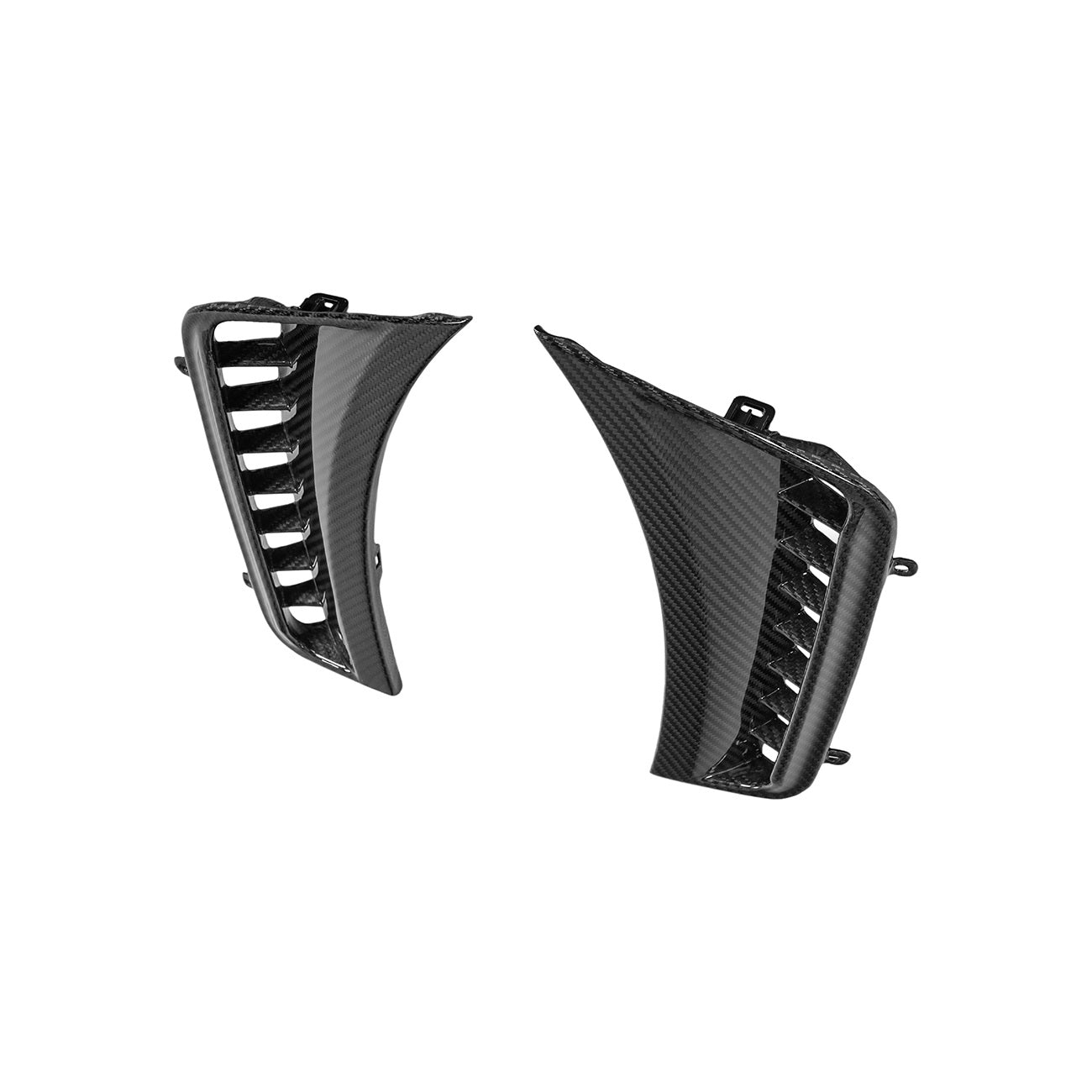2025-Up Toyota GR Corolla Carbon Fiber Factory Style Front Bumper Side Vent Garnishes