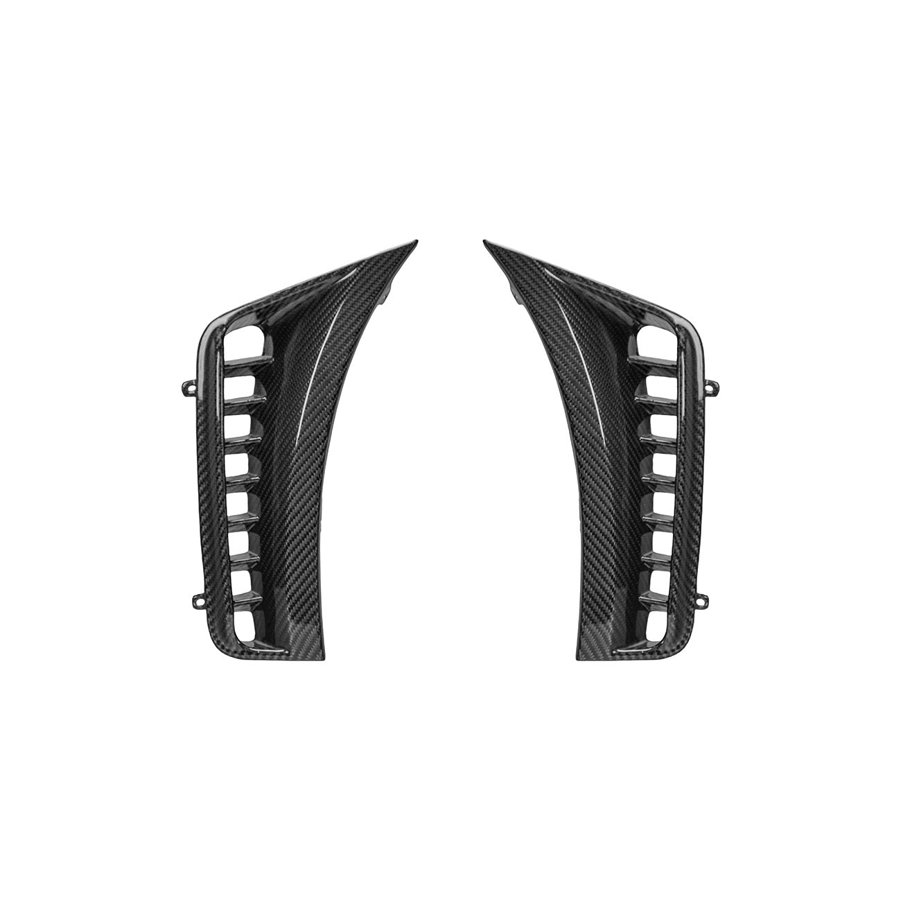 2025-Up Toyota GR Corolla Carbon Fiber Factory Style Front Bumper Side Vent Garnishes