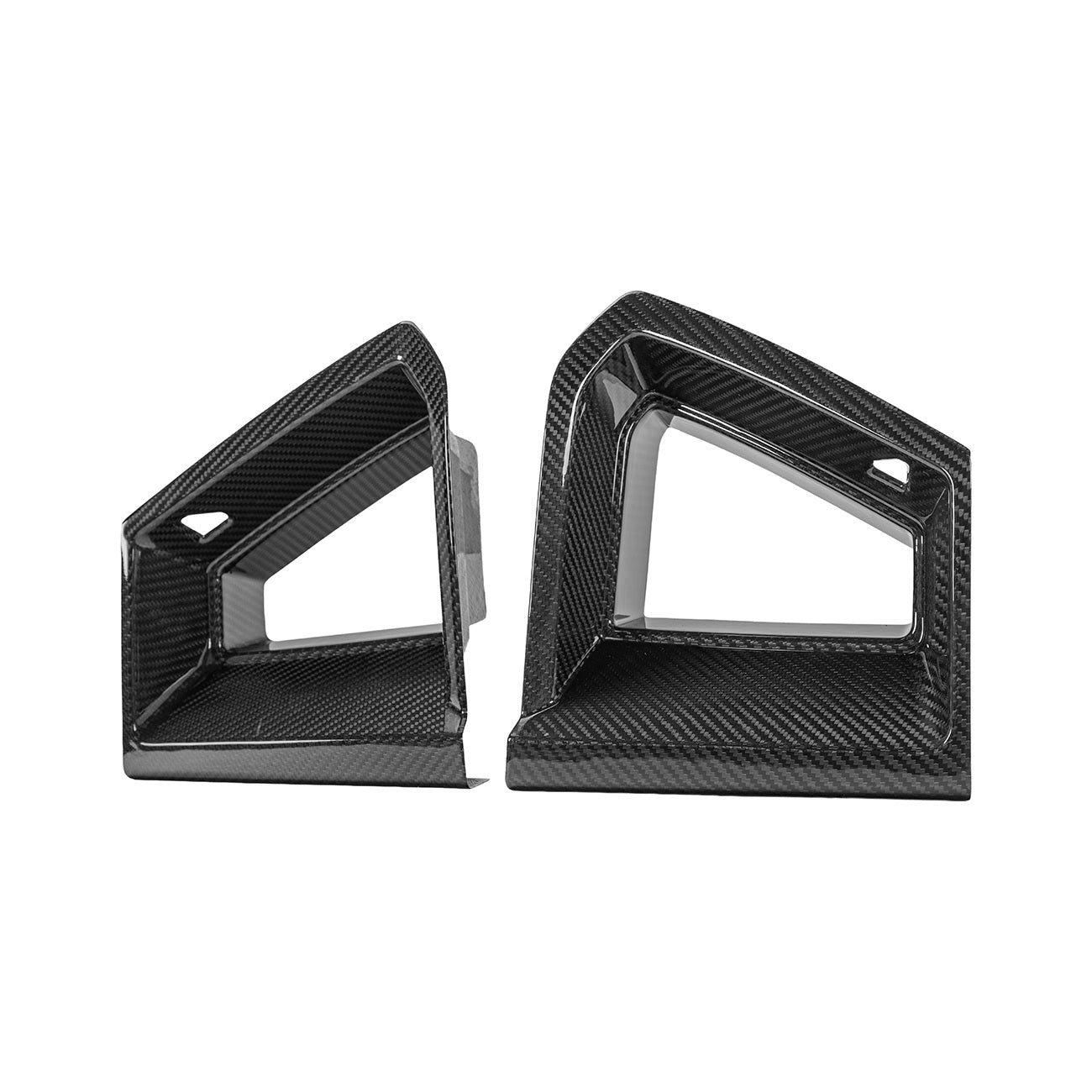 2024-Up Ford Mustang Carbon Fiber DarkHorse Style Front Grille Side Nostril Air Intake Trim Covers