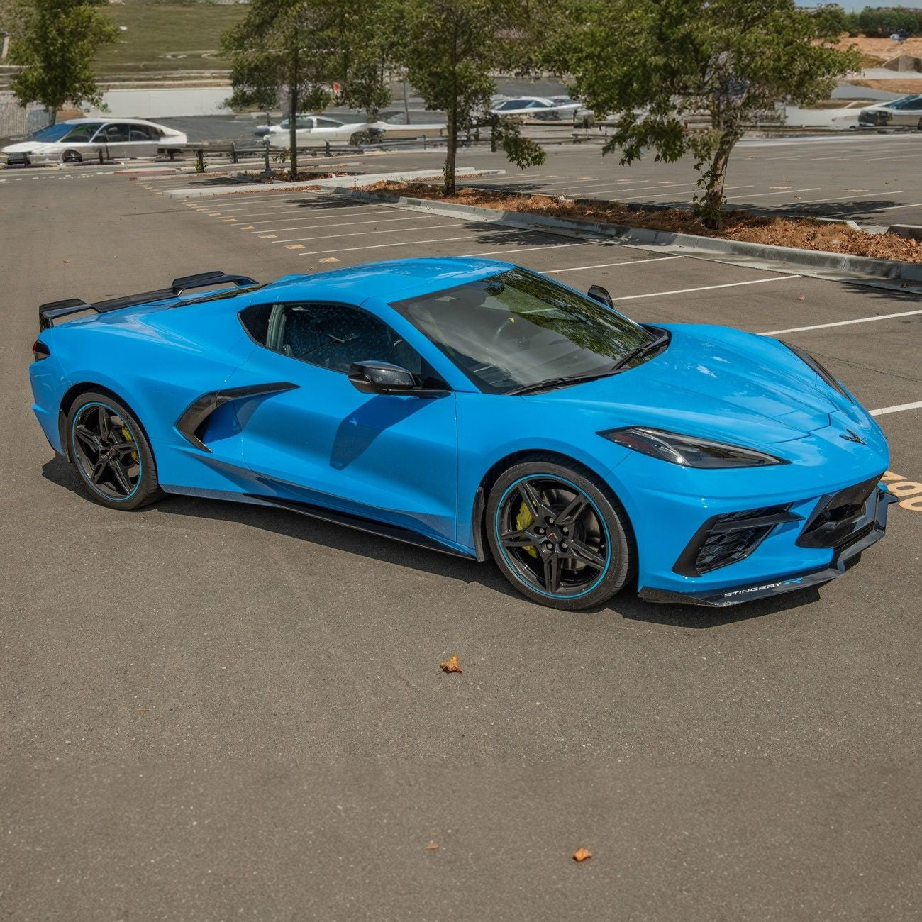 Corvette C8 Carbon Fiber GM Factory Style Replacement Side Door Scoops