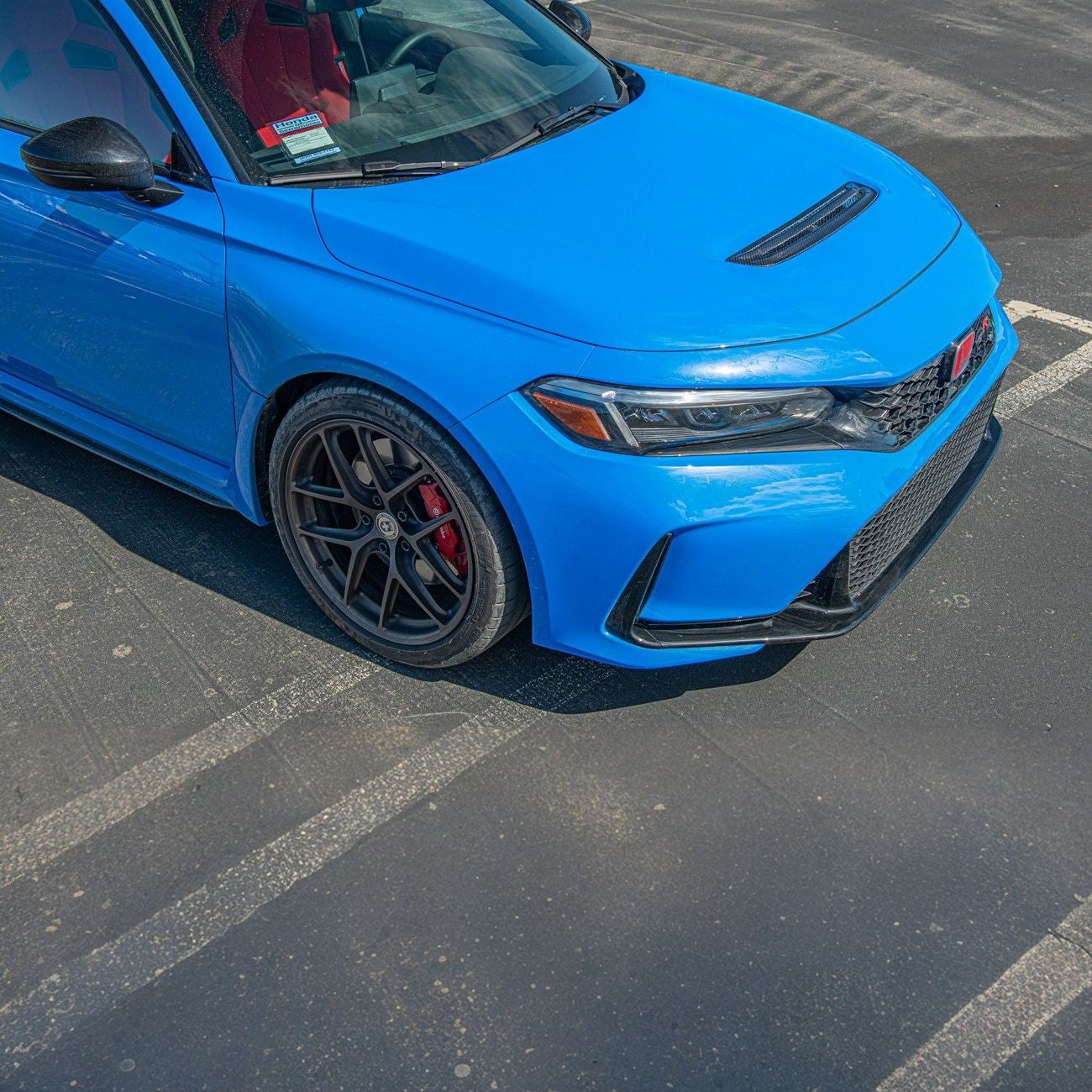 2023-Up Honda Civic Carbon Fiber JDM Factory Style Front Hood Vent Cover