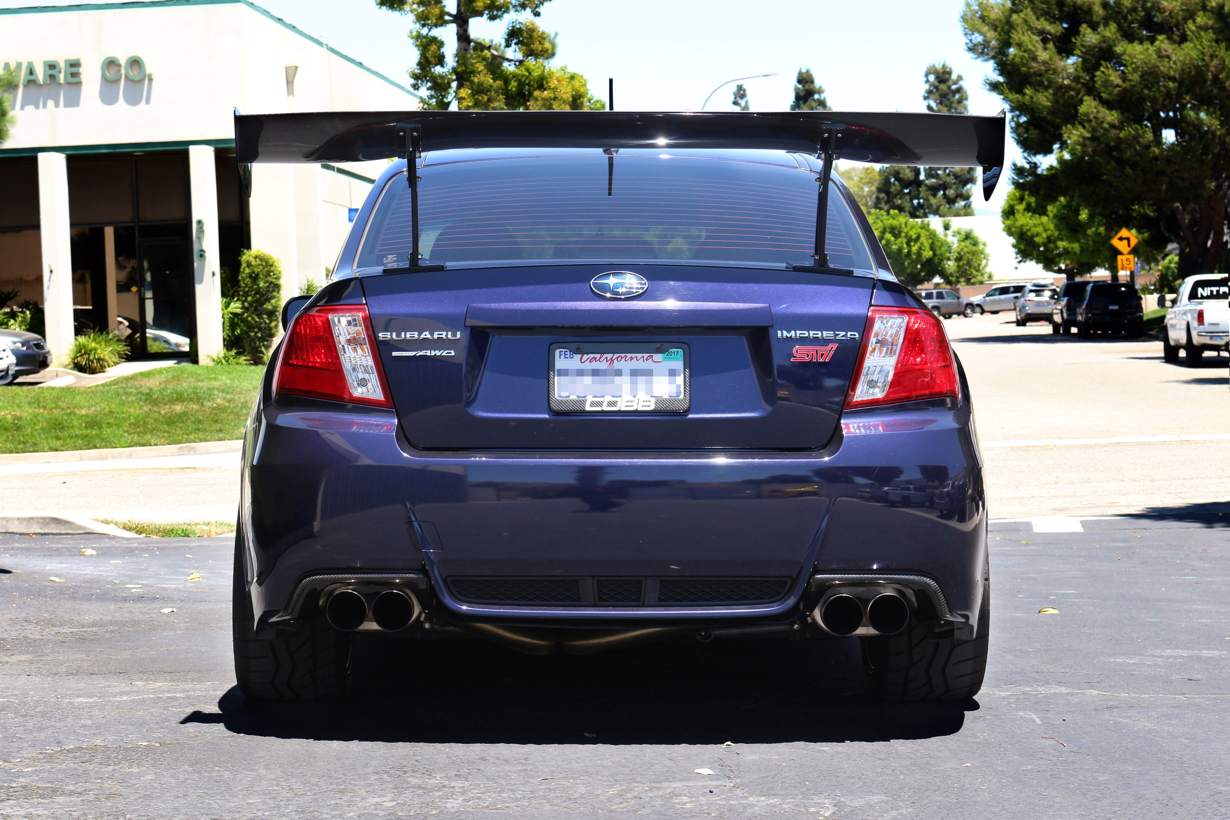 Subaru STI  2011-2014 SPEC 61" GTC-300 Carbon Fiber Adjustable Wing