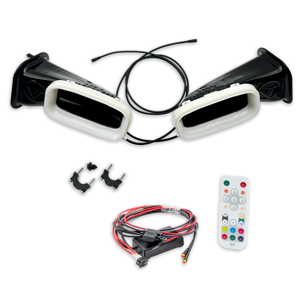2020-2021 BMW X3 M and X3 M Competition (F97) Dual BIG MOUTH LIT KIT Ram Air Intake Snorkels - product image 1