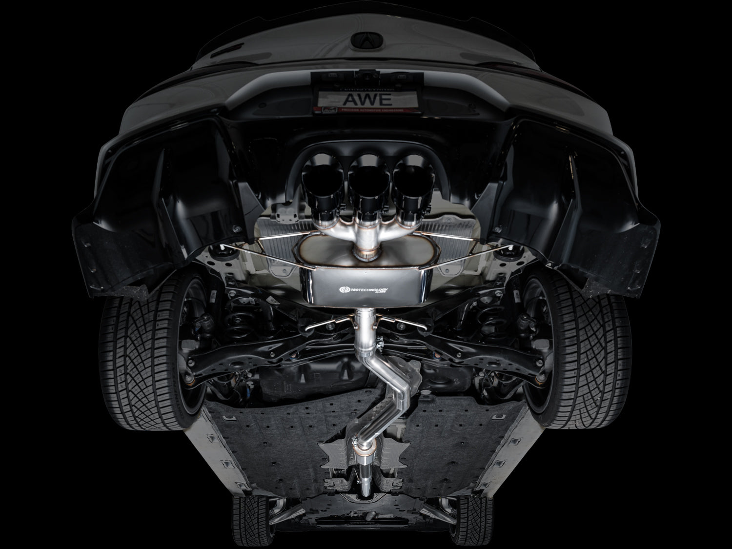 AWE Touring Edition Exhaust for DE5 Integra Type-S - Triple Diamond Black Tips