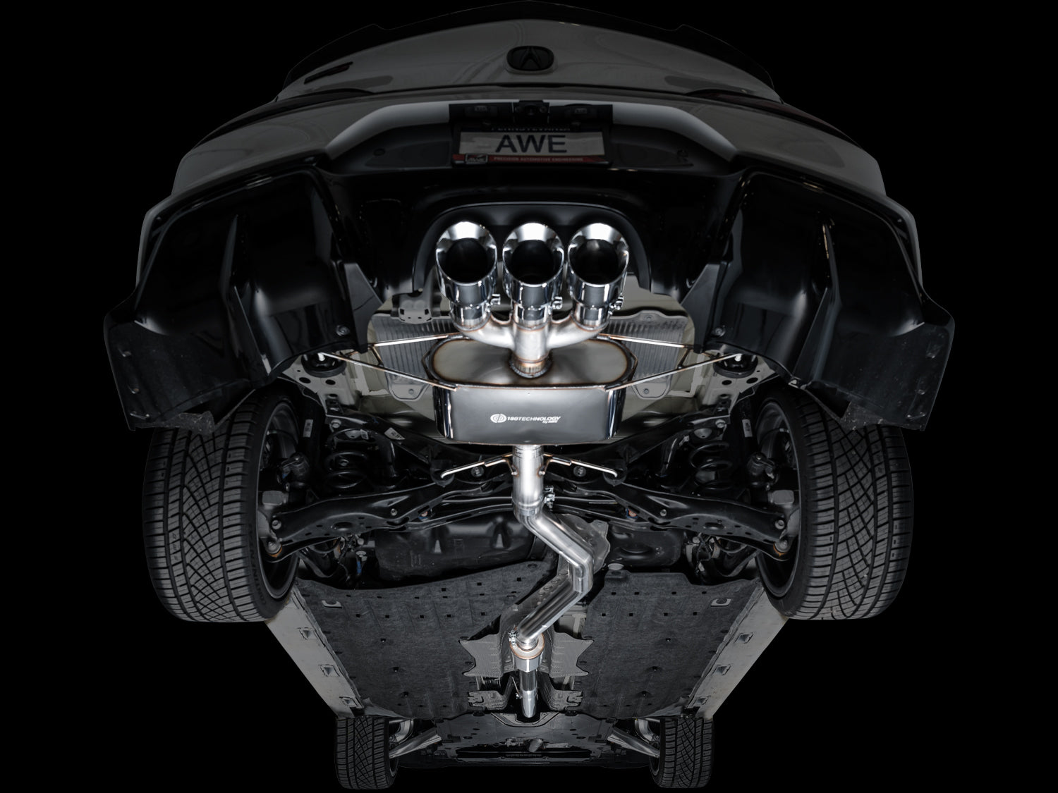 AWE Touring Edition Exhaust for DE5 Integra Type-S - Triple Chrome Silver Tips