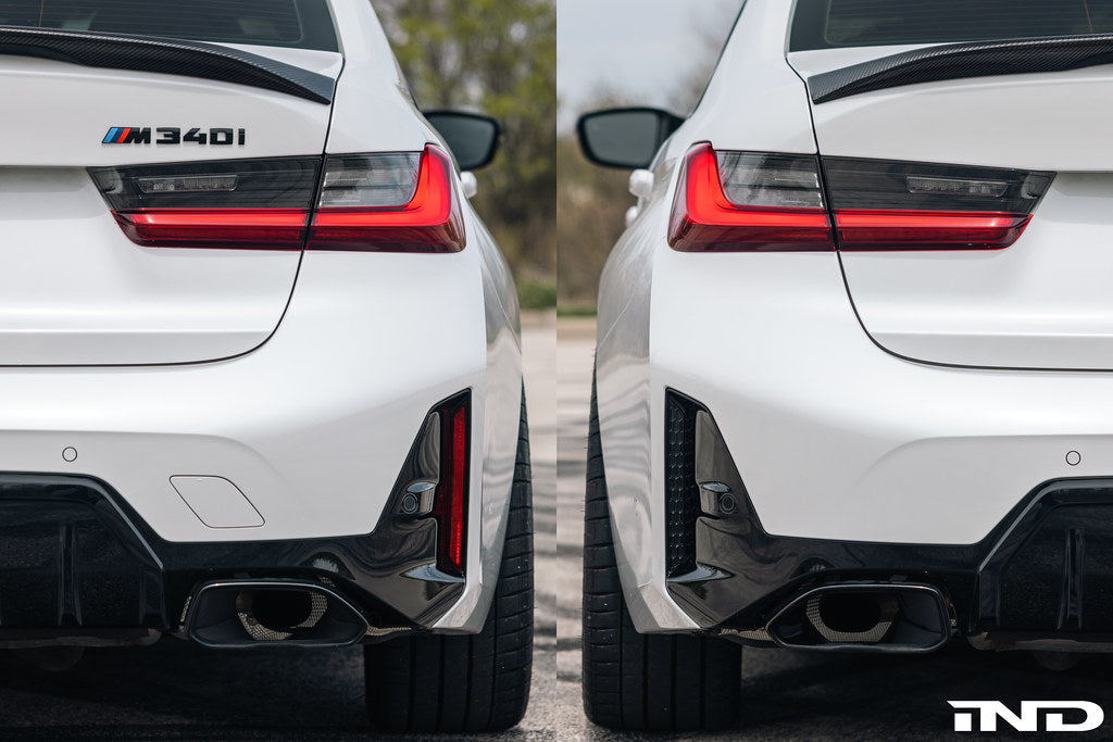 Acexxon G20 3-Series LCI M-Sport Rear Reflector Insert Set - Honeycomb-Exterior-Grocery Getter Performance