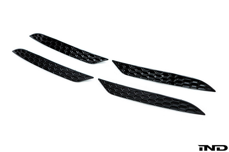 Acexxon MK7.5 Golf GTI / Golf R Rear Reflector Insert Set - Honeycomb