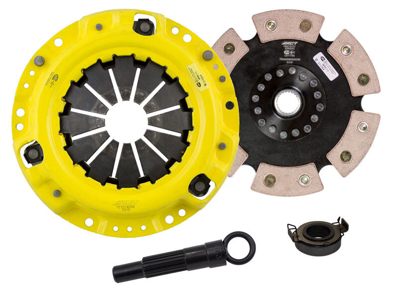 ACT 1991 Toyota Corolla HD/Race Rigid 6 Pad Clutch Kit-Clutch Kits - Single-Grocery Getter Performance