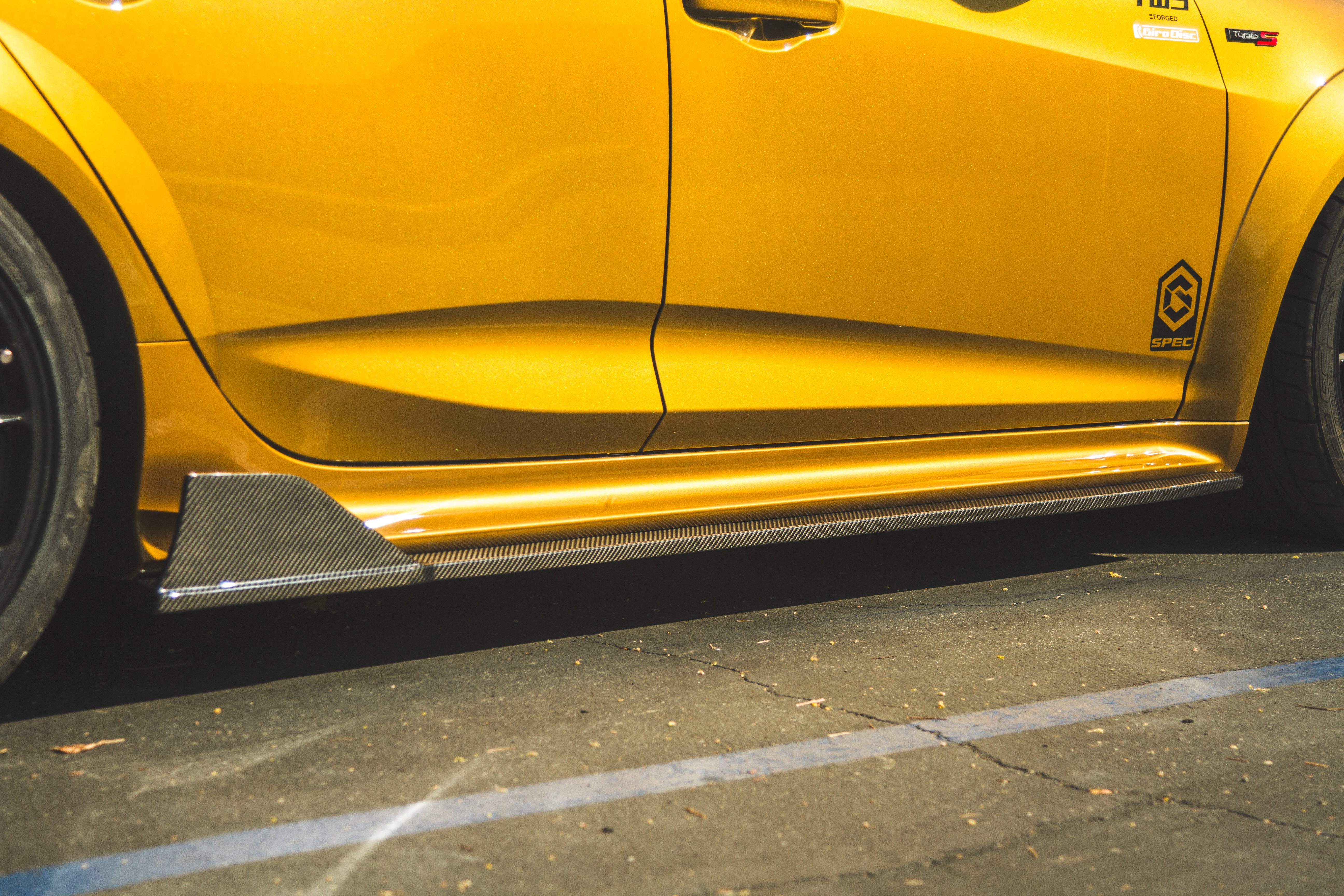 Acura Integra Type S DE5 Carbon Fiber Side Rocker Extensions/ Side Skirt 2023 - Current-Side Rocker Extensions-Grocery Getter Performance