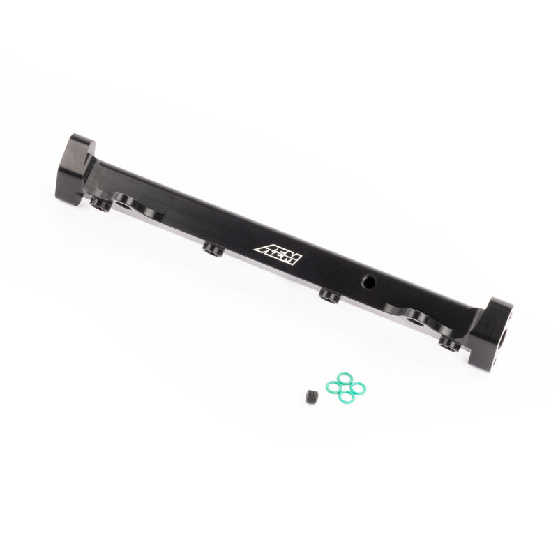AEM 03-06 Evo 8 & 9 Black Fuel Rail-Fuel Rails-Grocery Getter Performance