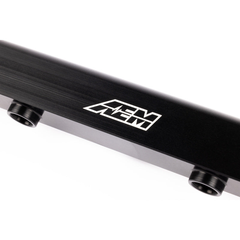 AEM 03-06 Evo 8 & 9 Black Fuel Rail-Fuel Rails-Grocery Getter Performance