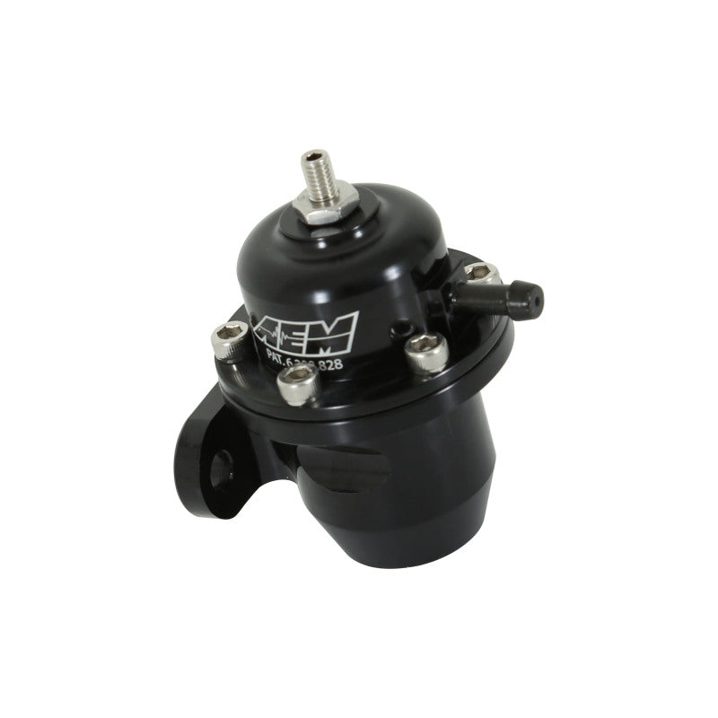 AEM 86-93 Acura / 95-98 TL / 88-91 Civic/CRX / 92-01 Prelude Black Adjustable Fuel Pressure Regulato-Fuel Pressure Regulators-Grocery Getter Performance