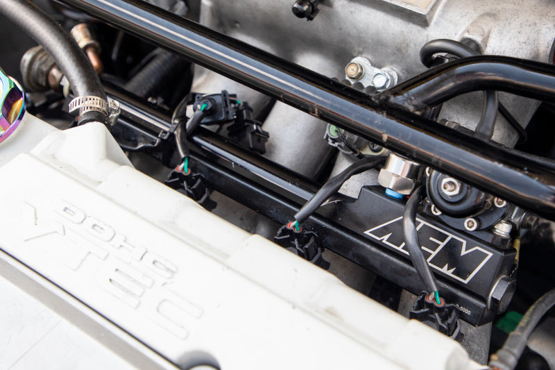 AEM 94-01 Integra Black Fuel Rail-Fuel Rails-Grocery Getter Performance