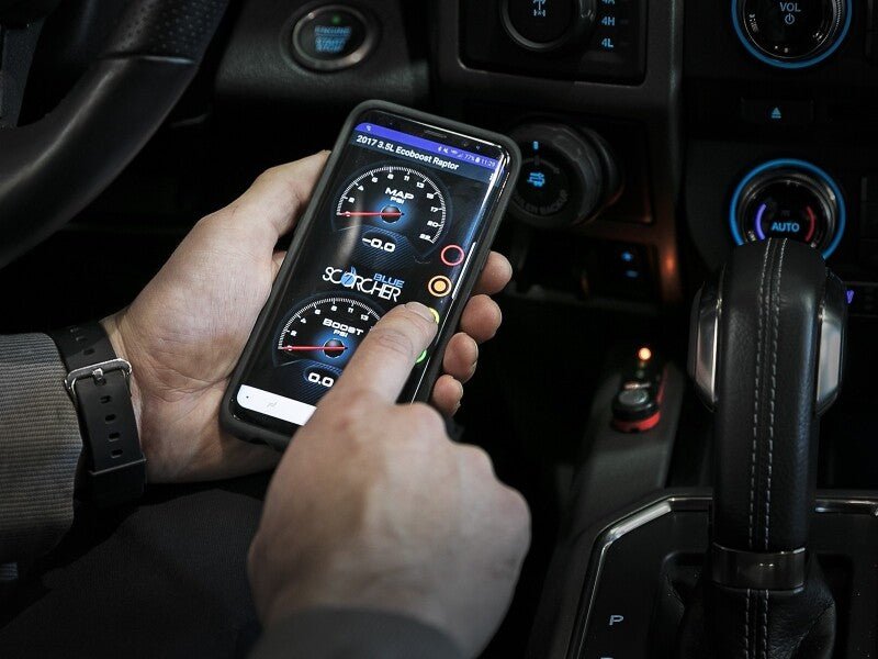 aFe Scorcher Bluetooth Power Module 2021-22 BMW M3 (G80)/ M4 (G82/G83) L6-3.0L (TT) S58 - Grocery Getter Performance