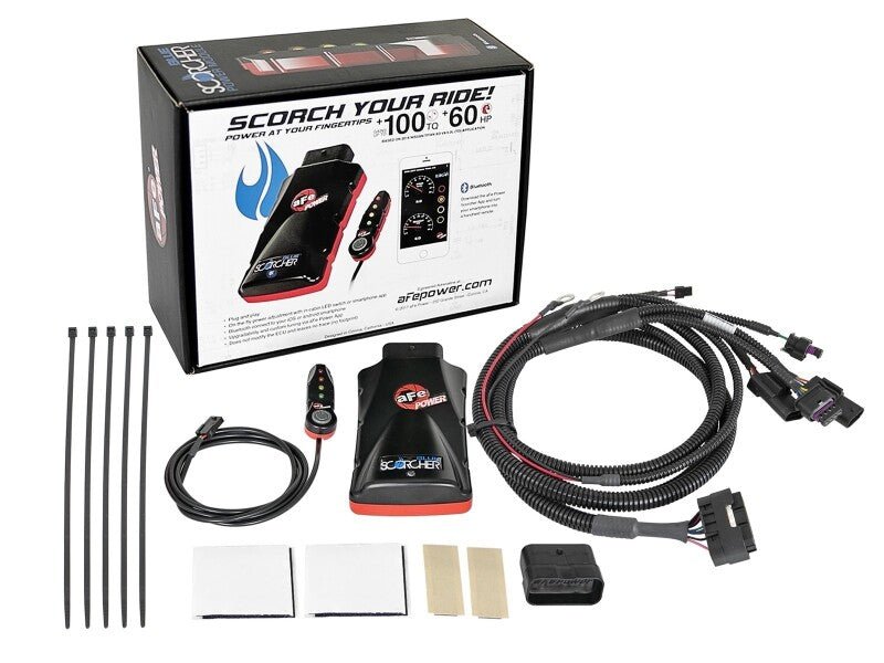 aFe Scorcher Bluetooth Power Module 2021-22 BMW M3 (G80)/ M4 (G82/G83) L6-3.0L (TT) S58 - Grocery Getter Performance