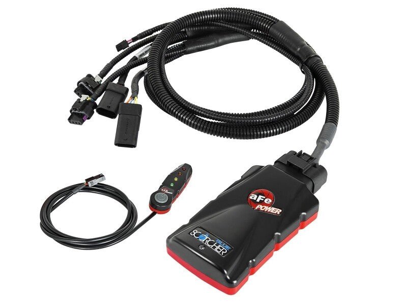 aFe Scorcher Bluetooth Power Module 2021-22 BMW M3 (G80)/ M4 (G82/G83) L6-3.0L (TT) S58 - Grocery Getter Performance