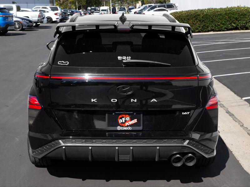 aFe Takeda 2-1/2in 304 Stainless Steel Axle-Back Exhaust w/ Black Tip Hyundai Kona 24-26 L4-1.6L (t)-Axle Back-Grocery Getter Performance