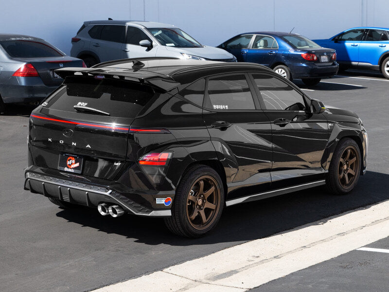 aFe Takeda 2-1/2in 304 Stainless Steel Axle-Back Exhaust w/ Polished Tip Hyundai Kona 24-26 L4-1.6L-Axle Back-Grocery Getter Performance