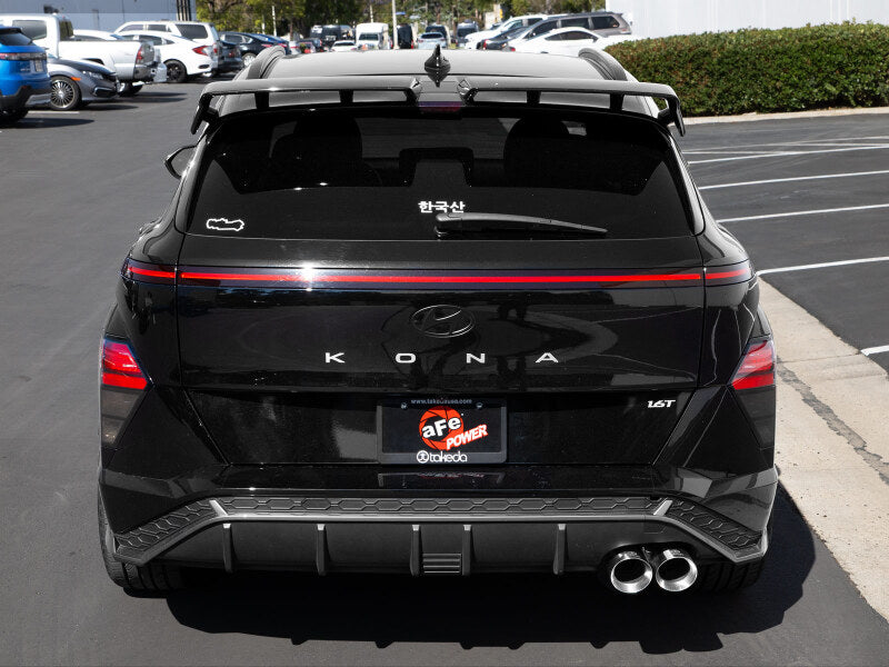 aFe Takeda 2-1/2in 304 Stainless Steel Axle-Back Exhaust w/ Polished Tip Hyundai Kona 24-26 L4-1.6L-Axle Back-Grocery Getter Performance