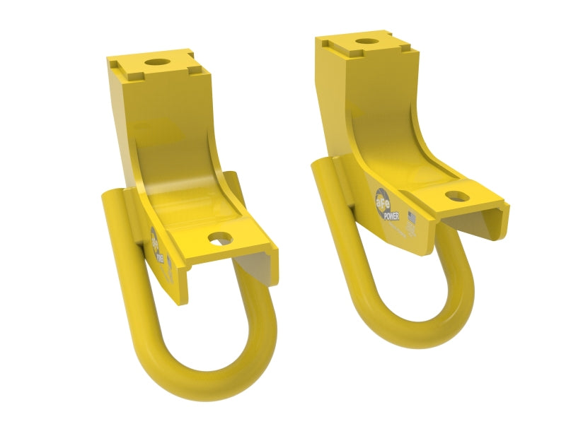 aFe Toyota Tundra 2022 V6-3.5L (tt) Front Tow Hook Yellow-Tow Hooks-Grocery Getter Performance