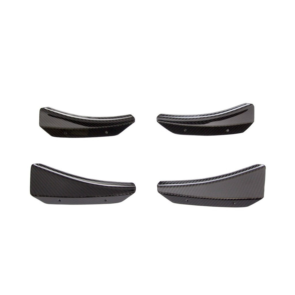 Audi R8 Carbon Fiber Front Bumper Canards 2016-2018-Front Bumper Canards-Grocery Getter Performance