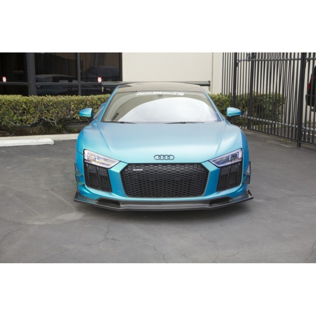 Audi R8 Carbon Fiber Front Bumper Canards 2016-2018-Front Bumper Canards-Grocery Getter Performance