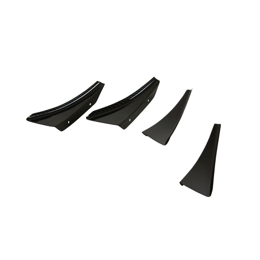 Audi R8 Carbon Fiber Front Bumper Canards 2016-2018-Front Bumper Canards-Grocery Getter Performance