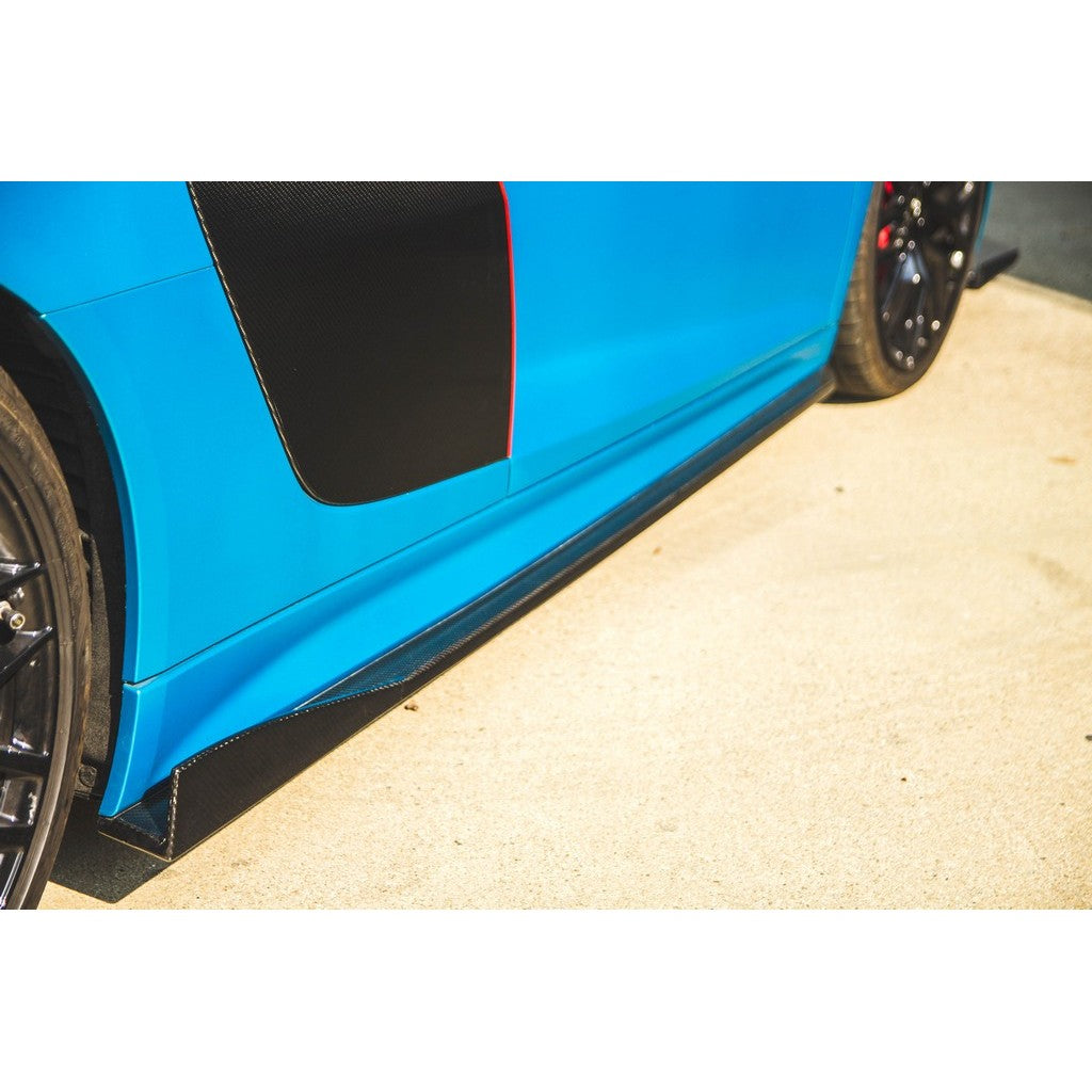 Audi R8 Carbon Fiber Side Rocker Extensions/ Side Skirt 2016-2018-Side Rocker Extensions-Grocery Getter Performance