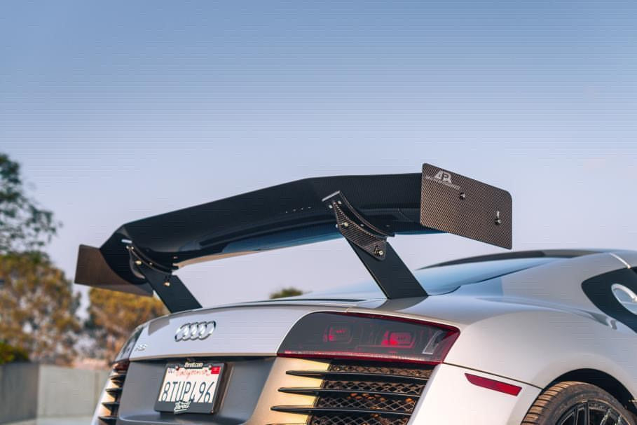 Audi R8 GTC500 Carbon Fiber Adjustable Wing 2006-2014-GTC-500 Wing-Grocery Getter Performance