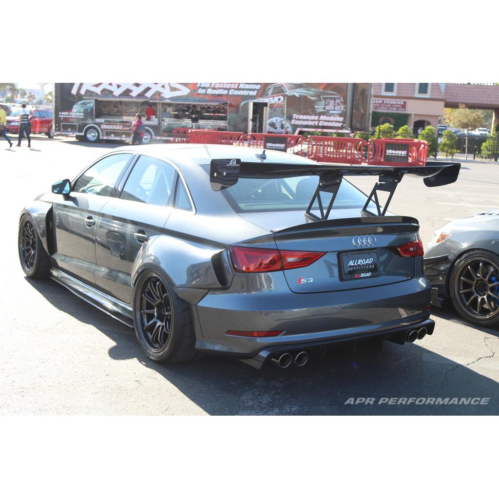 Audi S3 GTC300 67" Carbon Fiber Adjustable Wing 2013-2016-GTC-300 Wing-Grocery Getter Performance