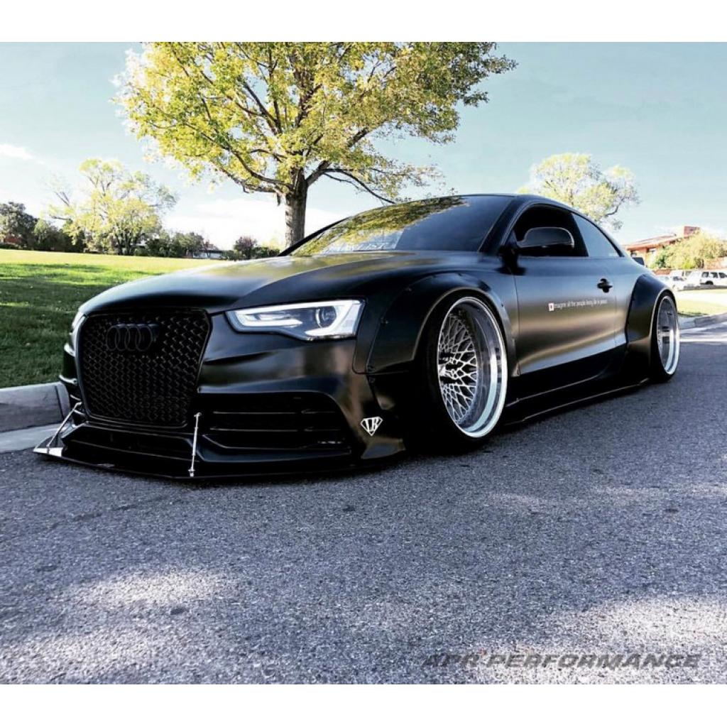 Audi S5 / RS5 Stock Bumper Carbon Fiber Front Wind Splitter 2013-2016-Front Wind Splitter-Grocery Getter Performance