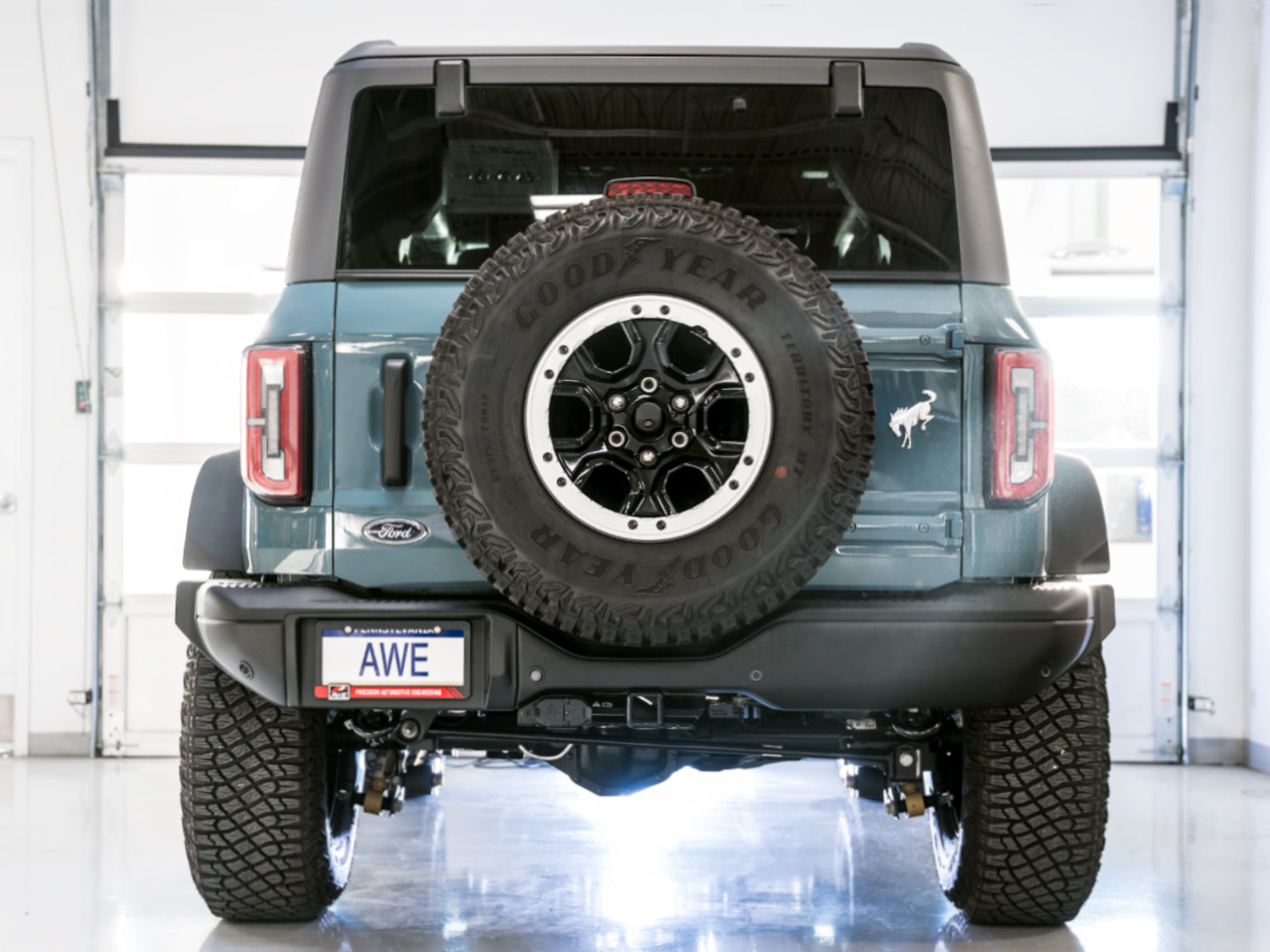 AWE 0FG Catback Exhaust for Ford Bronco with BashGuard™ - no tips