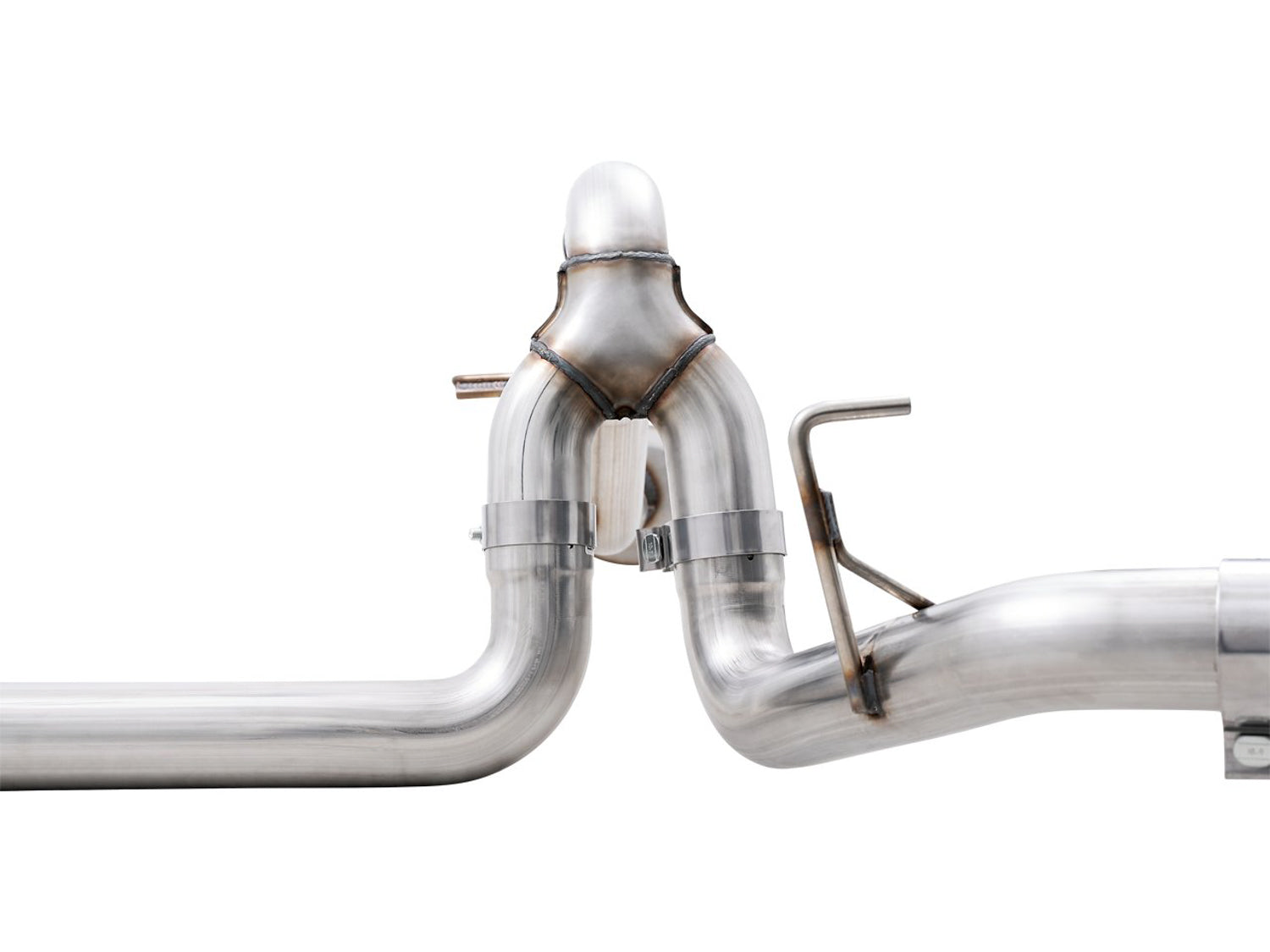 AWE 0FG Dual Split Rear Exhaust for '21+ Ford F-150 - 5" Diamond Black Tips