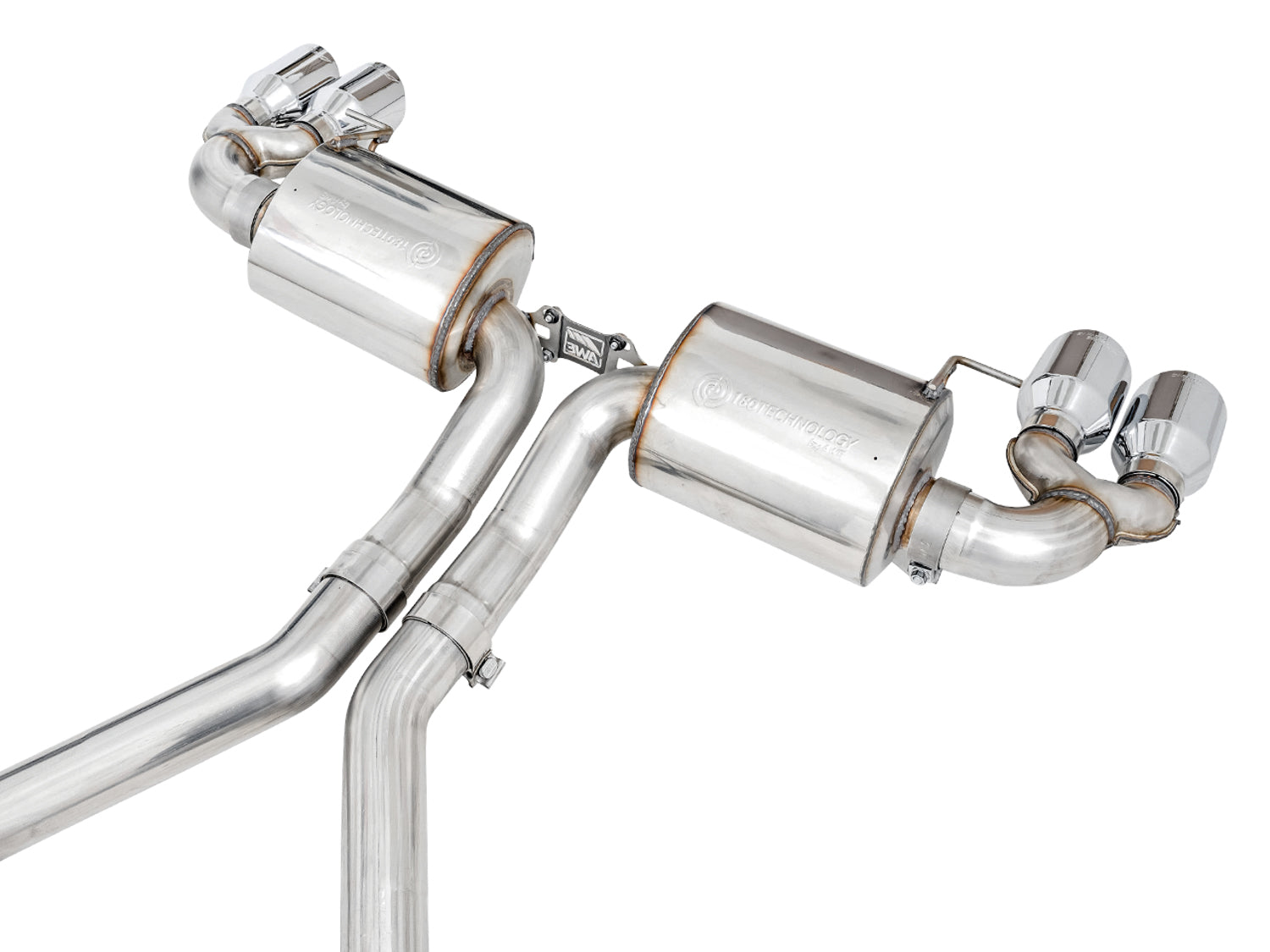 AWE Non-Resonated Touring Edition Exhaust for G2X M340i / M440i - Chrome Silver Tips
