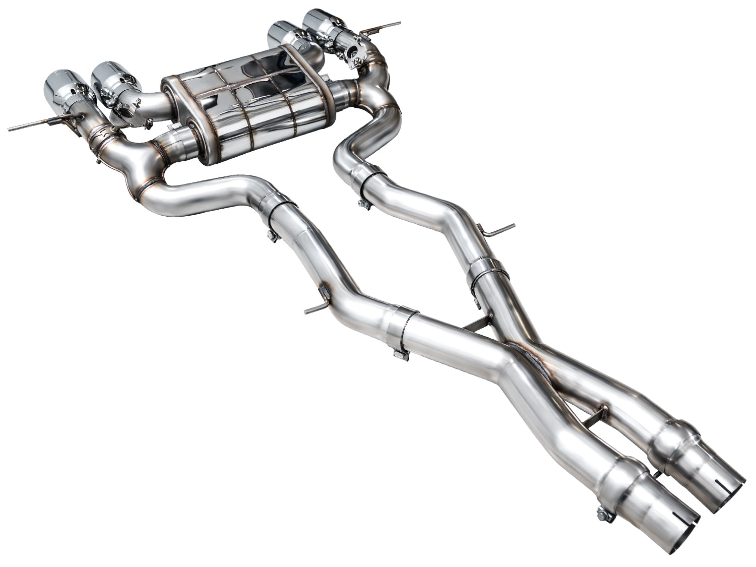 AWE SwitchPath™ Exhaust for BMW G87 M2 - Chrome Silver Tips