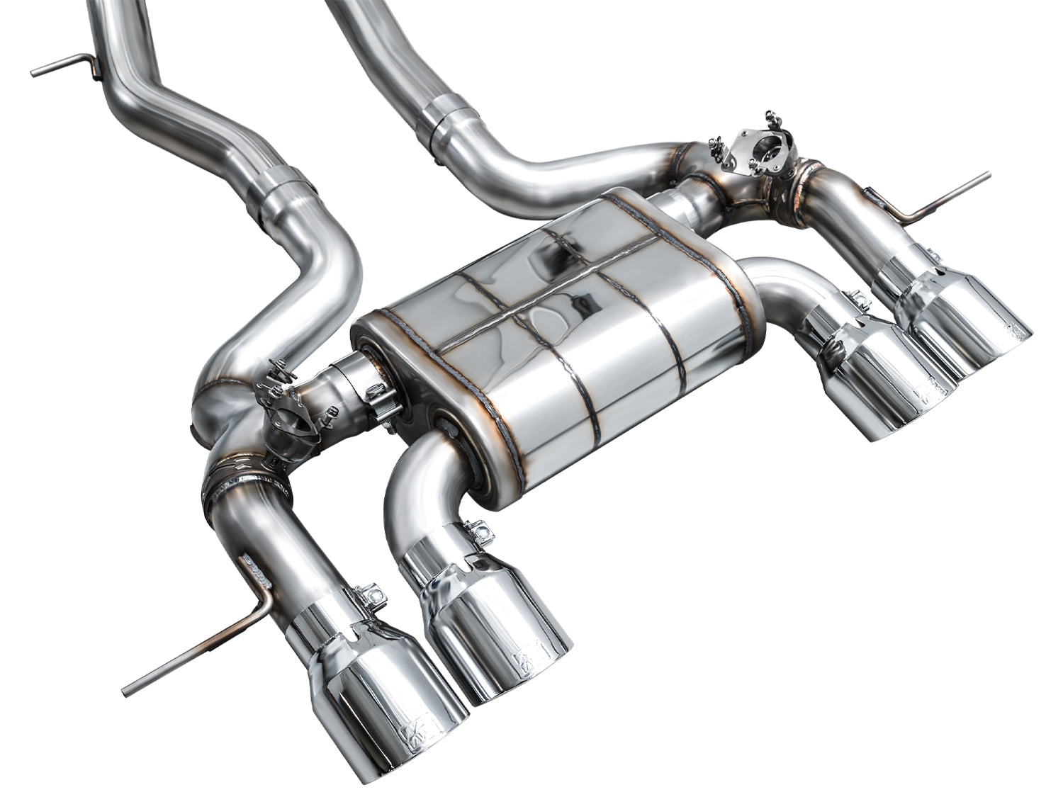 AWE SwitchPath™ Exhaust for BMW G87 M2 - Chrome Silver Tips