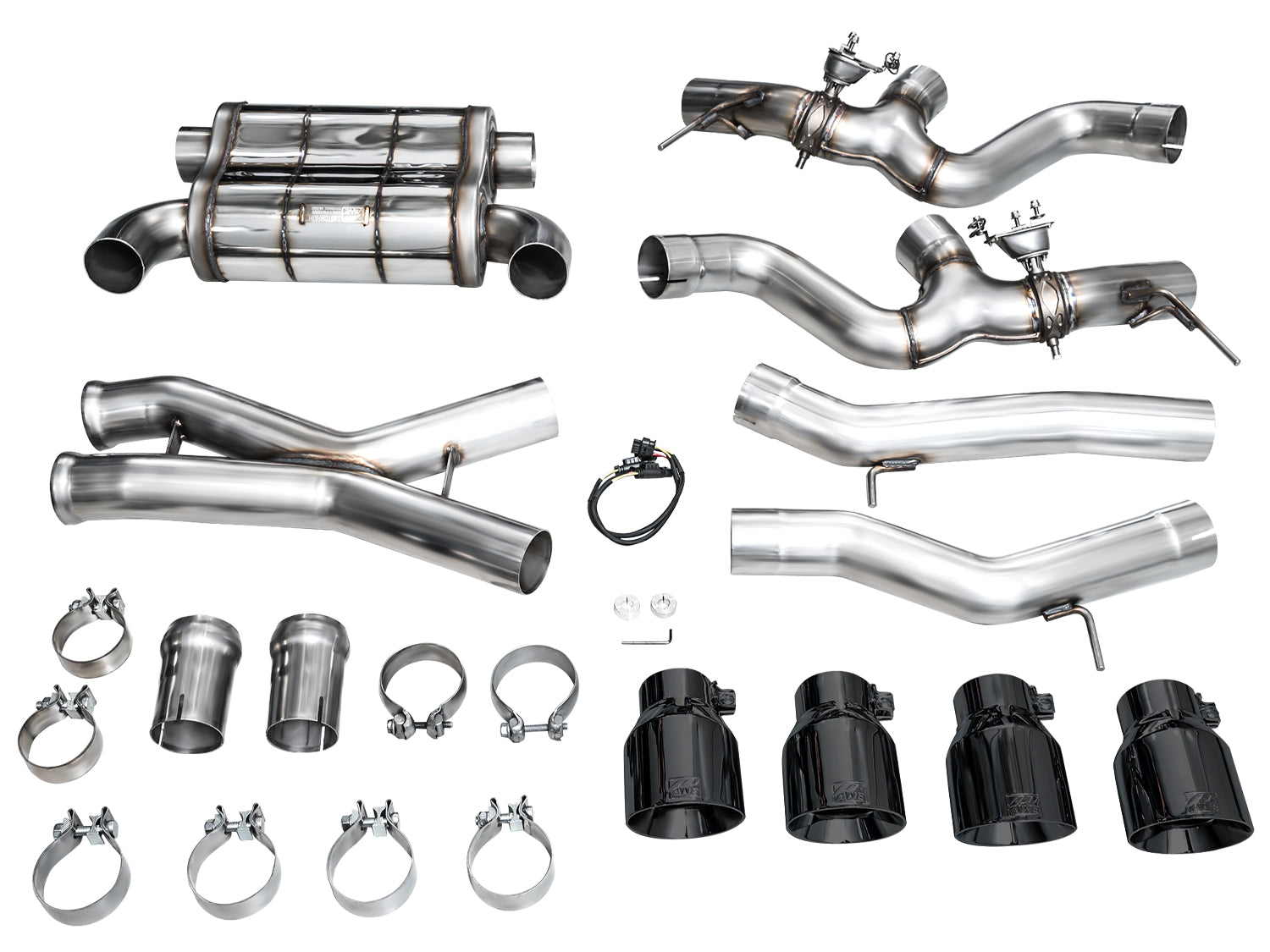 AWE SwitchPath™ Exhaust for BMW G87 M2 - Diamond Black Tips