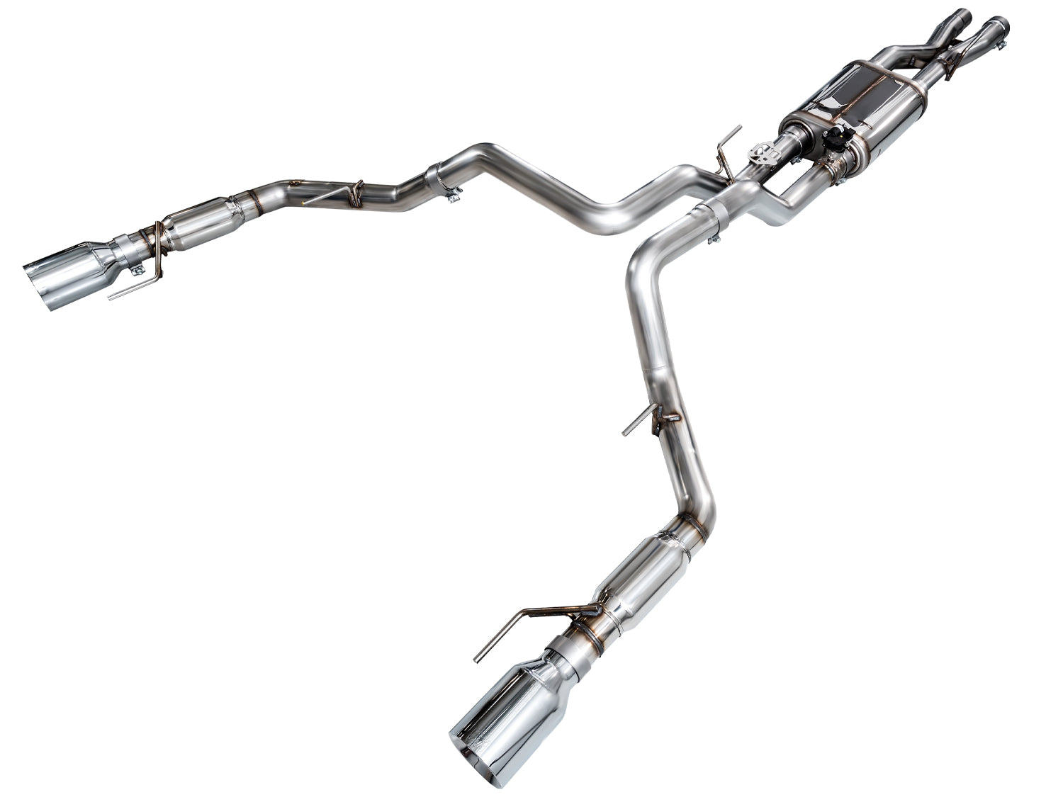 AWE SwitchPath™ Exhaust for Gen 3 Raptor - Chrome Silver Tips