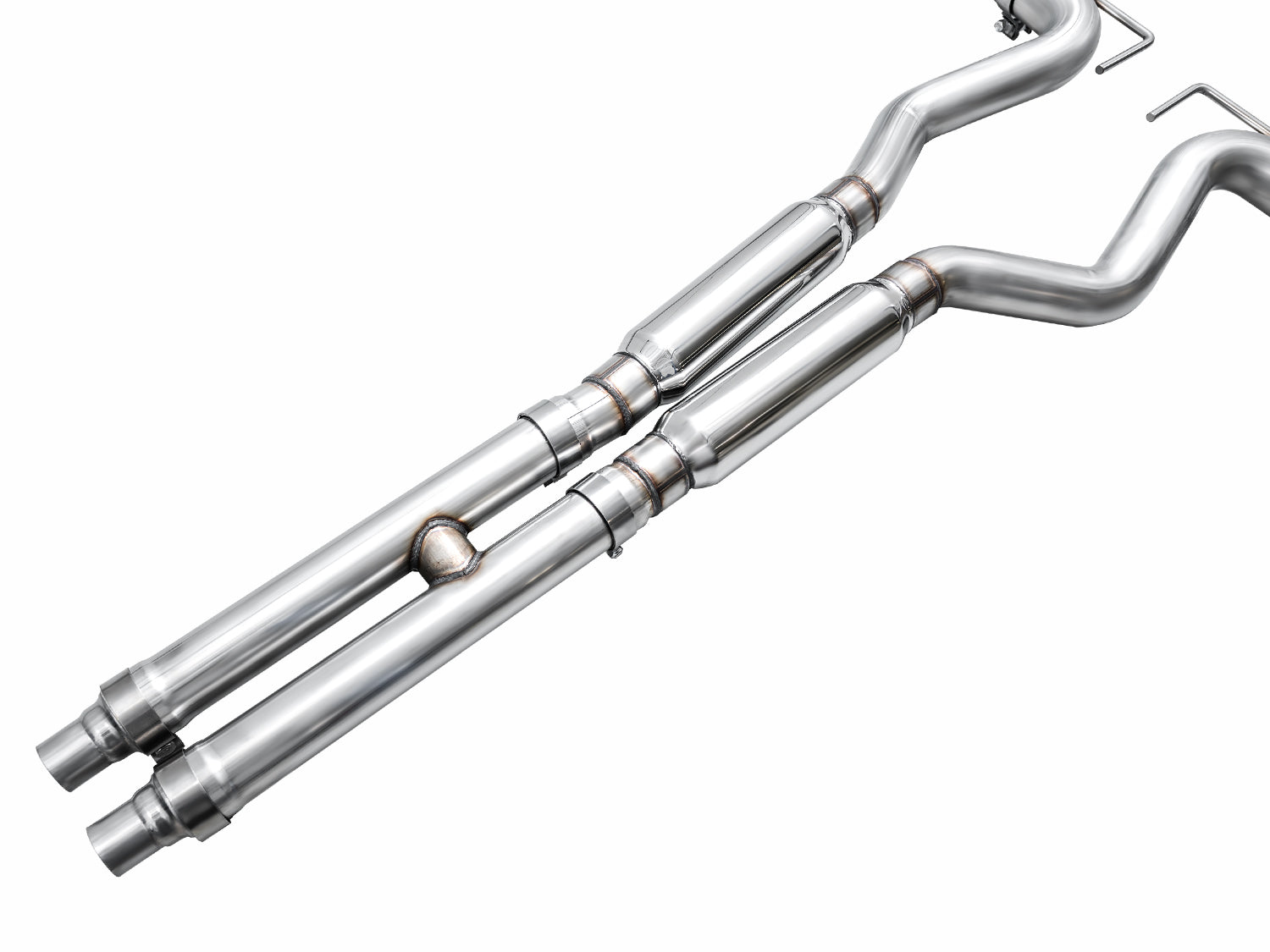 AWE SwitchPath™ Exhaust for S650 Ford Mustang GT Fastback - Quad Chrome Silver Tips