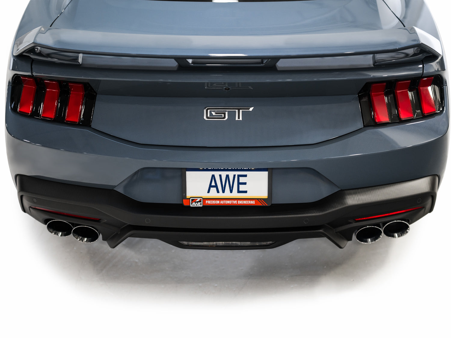 AWE SwitchPath™ Exhaust for S650 Ford Mustang GT Fastback - Quad Chrome Silver Tips