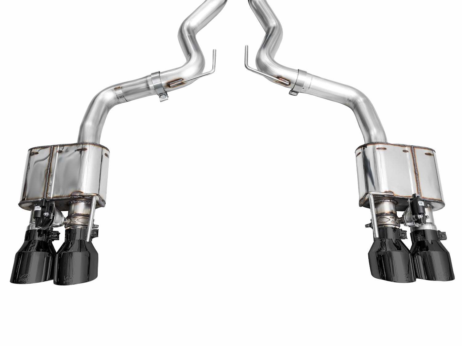 AWE SwitchPath™ Exhaust for S650 Ford Mustang GT Fastback - Quad Diamond Black Tips