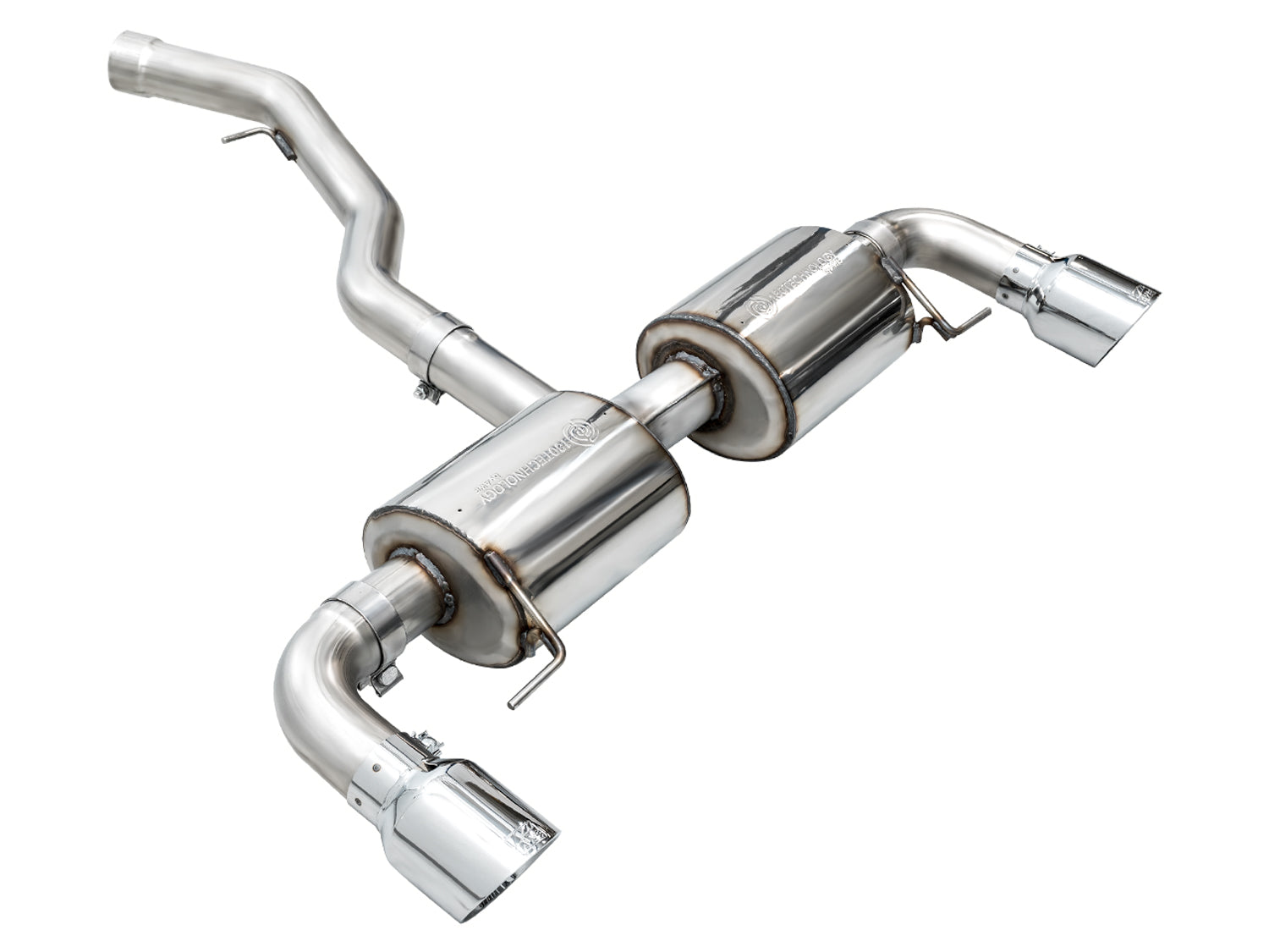 AWE Touring Edition Axle Back Exhaust for BMW G2X 330i/430i - Chrome Silver