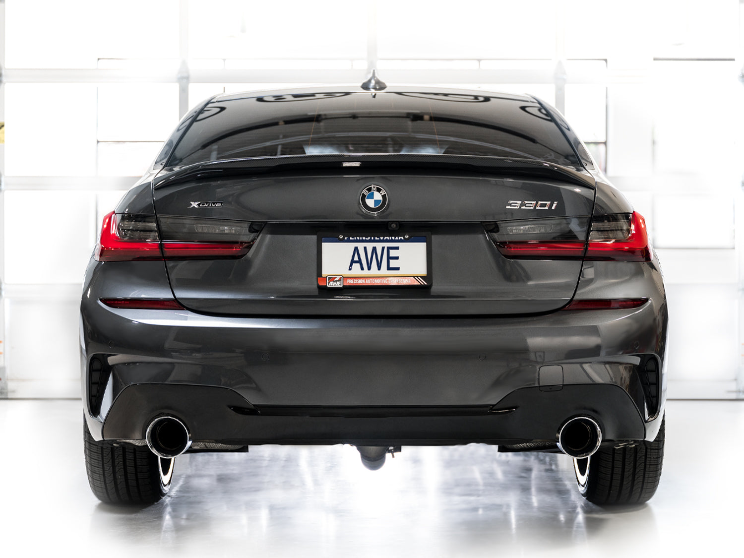 AWE Touring Edition Axle Back Exhaust for BMW G2X 330i/430i - Chrome Silver