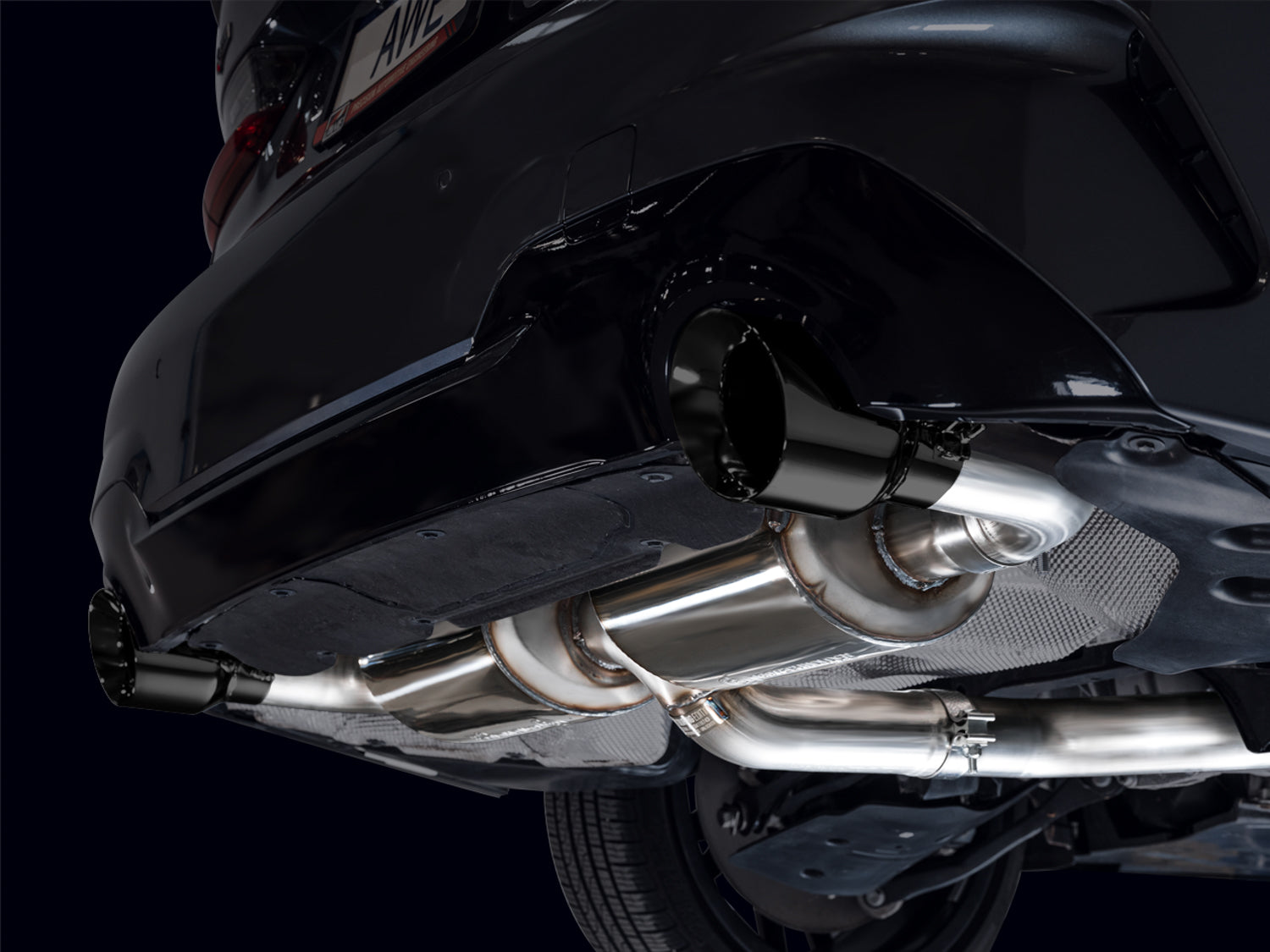 AWE Touring Edition Axle Back Exhaust for BMW G2X 330i/430i - Diamond Black