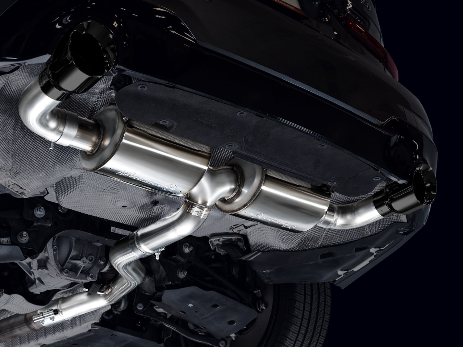 AWE Touring Edition Axle Back Exhaust for BMW G2X 330i/430i - Diamond Black