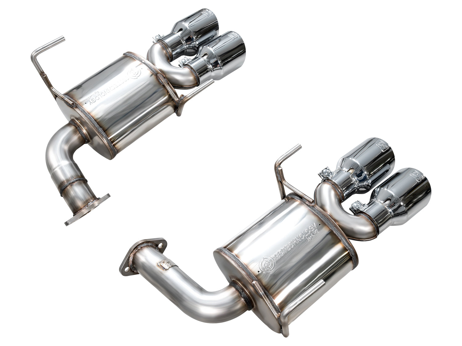 AWE Touring Edition Axleback Exhaust for VB Subaru WRX - Chrome Silver Tips