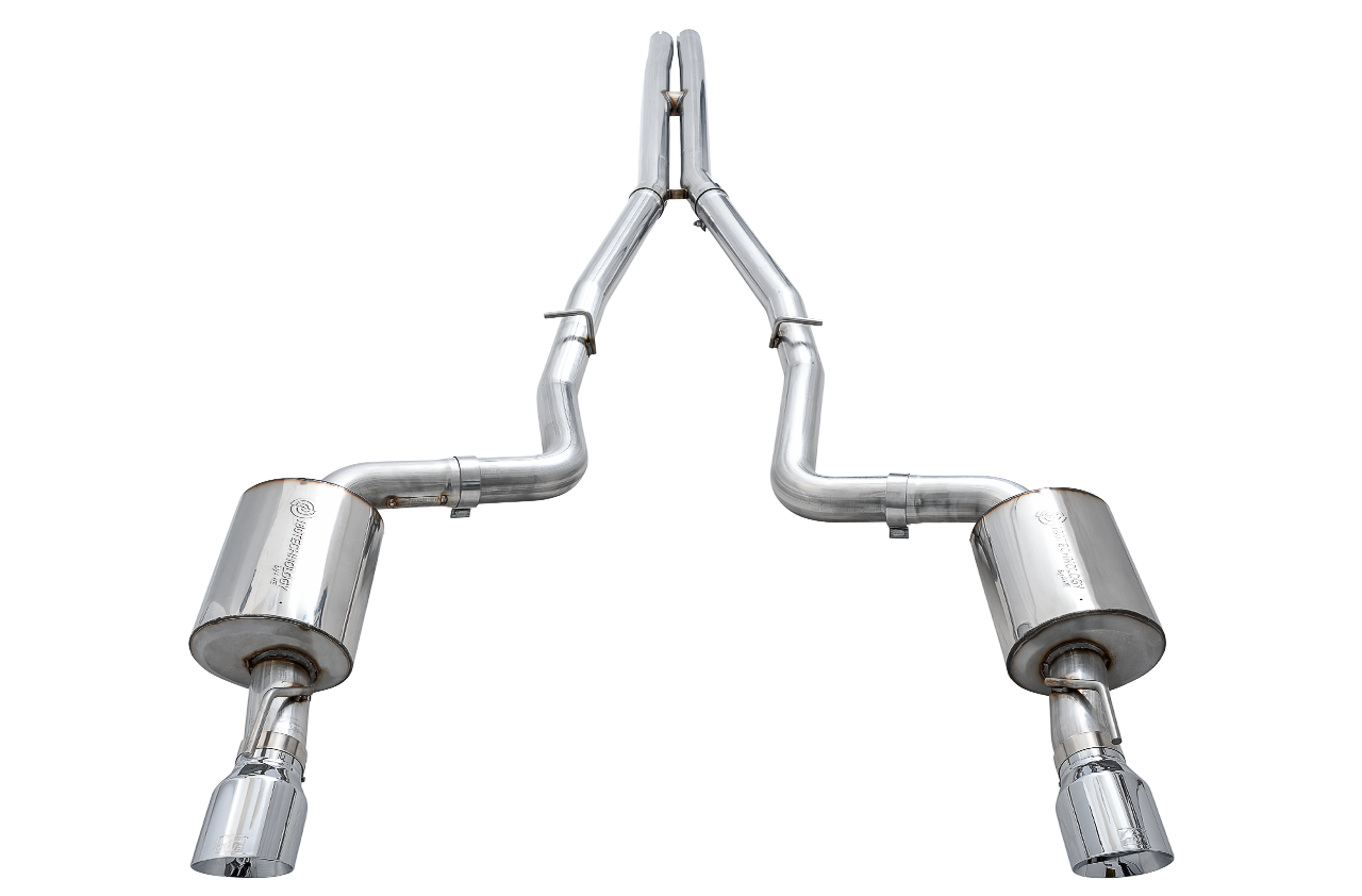 AWE Touring Edition Exhaust for 17+ Charger 5.7 - Chrome Silver Tips