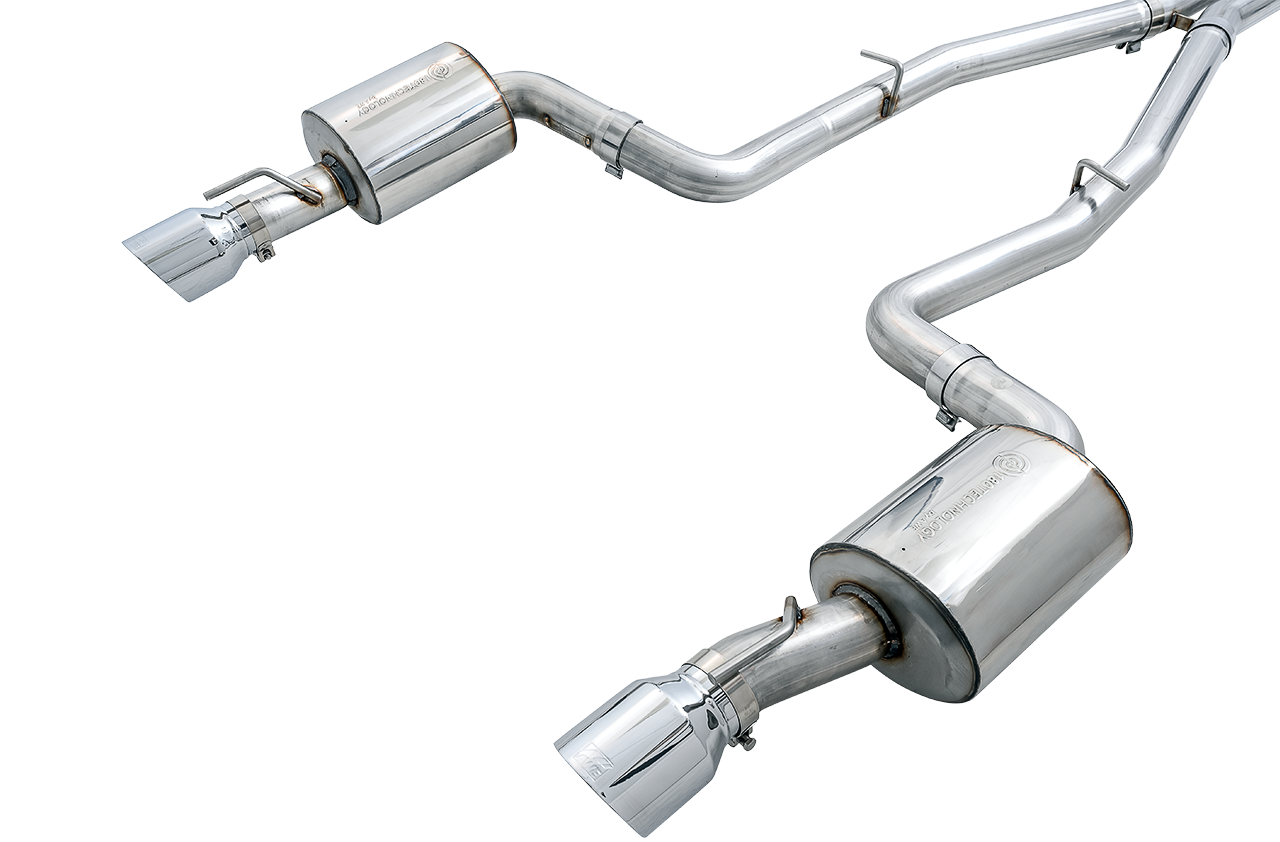 AWE Touring Edition Exhaust for 17+ Charger 5.7 - Chrome Silver Tips