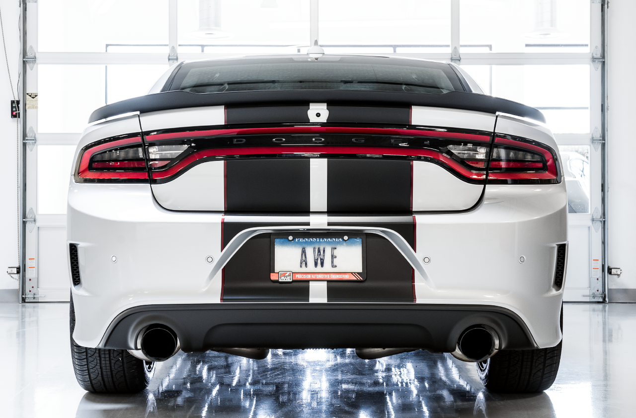 AWE Touring Edition Exhaust for 17+ Charger 5.7 - Diamond Black Tips