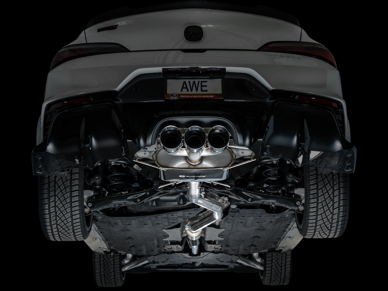 AWE Touring Edition Exhaust for DE5 Integra Type-S - Triple Chrome Silver Tips